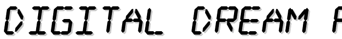 Digital dream Fat Skew font